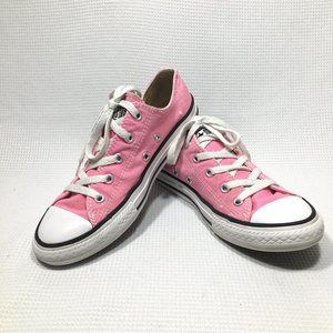 Girl's Pink Converse Allstars Lo-Tops Size 3